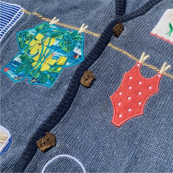 Vintage Coastal GRANDMA Knitted Vest - Picture 5 of 5